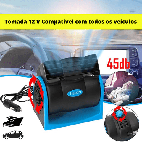 Climatizador Automotivo Ajustável sem ruídos Portátil - Abba Shop